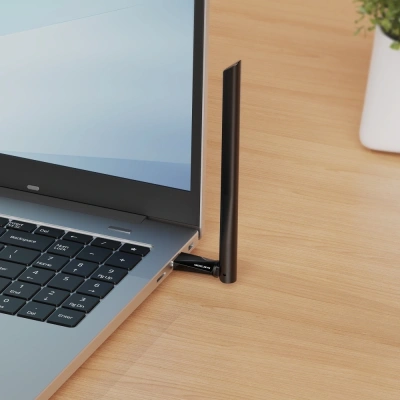 Сетевой адаптер Wi-Fi Mercusys MA14H AX300 USB (ант.внеш.несъем.) 1ант.