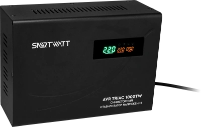Стабилизатор напряжения Smartwatt AVR Triac 1000TW 1000ВА черный