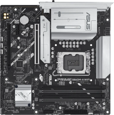 Материнская плата Asus PRIME B860M-A WIFI Soc-1851 Intel B860 4xDDR5 mATX AC`97 8ch(7.1) 2.5Gg RAID+HDMI+DP
