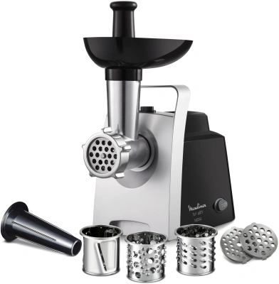 Мясорубка Moulinex ME108832 1400Вт черный/серебристый