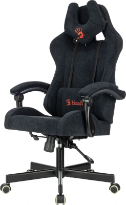 Кресло игровое A4Tech Bloody GC-560 черный Formula 999 искусственная замша с подголов. крестов. металл