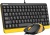 Клавиатура + мышь A4Tech Fstyler F1110 клав:черный/желтый мышь:черный/желтый USB Multimedia (F1110 BUMBLEBEE)