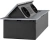 Розетка Cactus CS-SOCKET-EU/USBA-GY для столешницы 26.5x11.8x6.5см серый