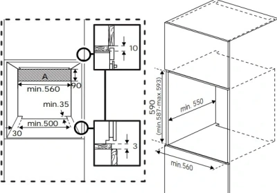 Духовой шкаф Электрический Indesit IFE 2420 BL черный
