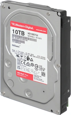 Жесткий диск WD SATA-III 10TB WD100EFGX NAS Red Plus (7200rpm) 512Mb 3.5"