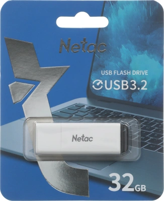 Флеш Диск Netac 32GB U185 NT03U185N-032G-32WH USB3.2 белый