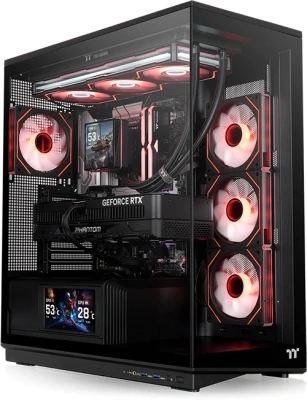 Корпус Thermaltake Stage 450 TG черный без БП ATX 3x120mm 4x140mm 1xUSB3.0 audio bott PSU