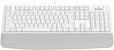 Клавиатура A4Tech Fstyler FK20 белый USB Multimedia (подставка для запястий) (FK20) кабель 1.5м