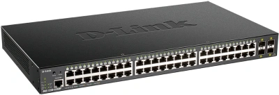 Коммутатор D-Link DGS-1250-52XMP/RU/A1A (L2+) 48x1Гбит/с 4SFP+ 48PoE 370W управляемый