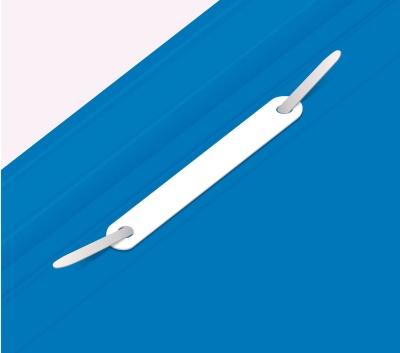 Папка-скоросшиватель Бюрократ Люкс -PSL20BLUE A4 прозрач.верх.лист пластик синий 0.14/0.18