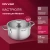 Кастрюля Rondell Modern RDS-1748 4.8л. d=24см (с крышкой) стальной Кастрюля Rondell Modern RDS-1748 4.8л. d=24см (с крышкой) стальной