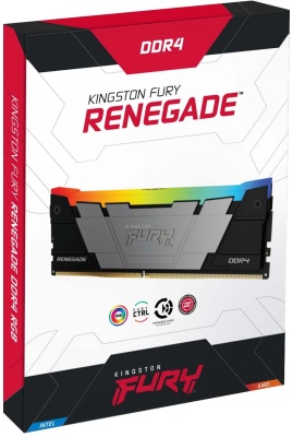 Память DDR4 8GB 3600MHz Kingston KF436C16RB2A/8 Fury Renegade RGB RTL Gaming PC4-28800 CL16 DIMM UDIMM 288-pin 1.35В dual rank с радиатором Ret