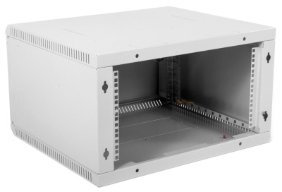 Шкаф коммутационный ЦМО ШРН-Эконом (ШРН-Э-9.350.1) настенный 9U 600x350мм пер.дв.металл 85кг серый 300мм 13.5кг 180град. 476мм IP20 металл