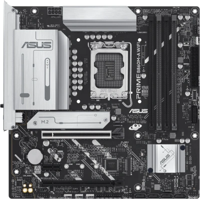 Материнская плата Asus PRIME B860M-A WIFI Soc-1851 Intel B860 4xDDR5 mATX AC`97 8ch(7.1) 2.5Gg RAID+HDMI+DP