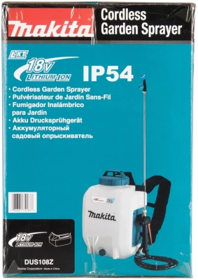 Опрыскиватель Makita DUS108Z аккум. ранц. 10л белый/бирюзовый