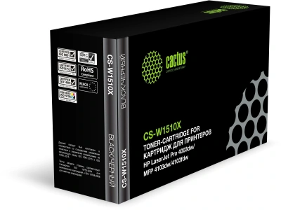 Картридж лазерный Cactus CS-W1510X W1510X черный (9700стр.) для HP LJ Pro 4003dw/MFP 4103dw/4103fdw с чипом
