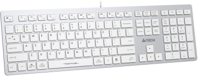 Клавиатура A4Tech FX50 белый USB slim Multimedia (FX50 WHITE) кабель 1.5м