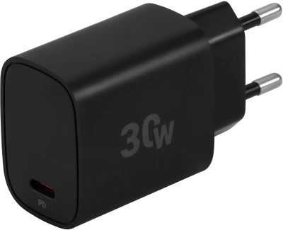 Сетевое зар./устр. Digma DGW3C 30W 3A (PD) USB-C универсальное черный (DGW3C0F010BK)