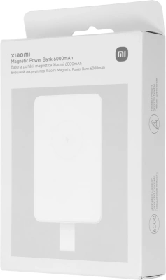 Мобильный аккумулятор Xiaomi BHR9074GL 6000mAh Qi 15W 2.4A USB-C беспров.зар. бежевый