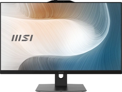Моноблок MSI Modern AM242P 1M-1027XRU 23.8" Full HD Core 7 150U (1.8) 16Gb SSD512Gb Graphics без ОС GbitEth WiFi BT 120W клавиатура мышь Cam черный 1920x1080