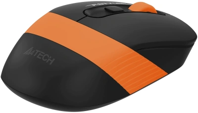 Мышь A4Tech Fstyler FG10S черный/оранжевый оптическая 2000dpi silent беспров. USB для ноутбука 4but (FG10S ORANGE)