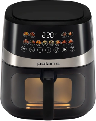 Аэрогриль Polaris PAF 8005W 7.5л 1800Вт черный (026987)