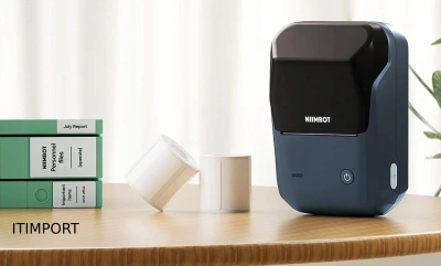 Термопринтер Niimbot B1 Pro (1747727) 300dpi 40мм/с/USB/BT для печ.этик. голубой