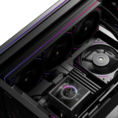 Система водяного охлаждения Thermalright Peerless Vision 360 UB ARGB Soc-AM5/AM4/1200/1700/1851 черный 4-pin 27dB Al LCD Ret (P-VISION-UB-360-BL-ARGB)