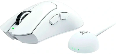 Мышь Razer DeathAdder V4 Pro белый оптическая 45000dpi беспров. USB 5but (RZ01-05330200-R3G1)