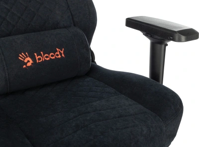 Кресло игровое A4Tech Bloody GC-660 черный Formula 999 искусственная замша с подголов. крестов. металл