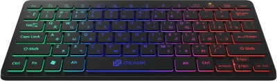 Клавиатура Оклик 300S черный USB slim LED (1696461) кабель 1.6м