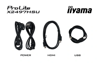 Монитор Iiyama 23.8" ProLite X2497HSU-B1 черный IPS LED 16:9 HDMI M/M матовая 350cd 178гр/178гр 1920x1080 120Hz DP FHD USB 3.3кг