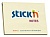 Блок самоклеящийся бумажный Stick`n 21008 76x101мм 100лист. 70г/м2 пастель желтый