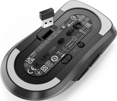 Мышь Lenovo Legion M600s Qi Wireless Gaming темно-серый оптическая 19000dpi беспров. BT/Radio USB 5but (GY51H47355)