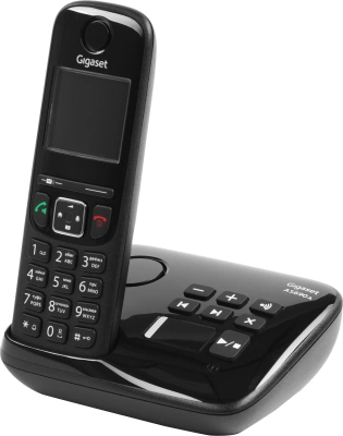 Р/Телефон Dect Gigaset AS690A Trio черный (труб. в компл.:3шт) автооветчик АОН