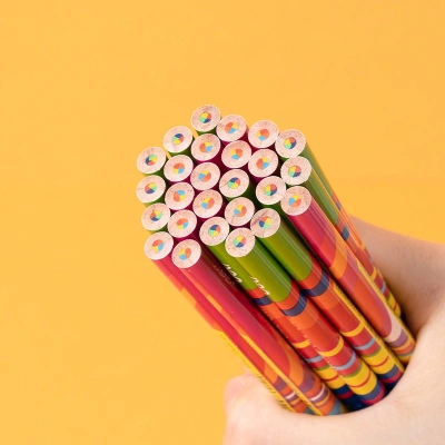 Карандаши цв. Deli EC141 Colorwow 3мм кругл. туба (28шт) 28 карандашей