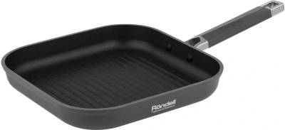 Сковорода-гриль Rondell Stolz RDA-1769 квадратная 26см покрытие: Xylan Plus ручка несъемная (без крышки) серый