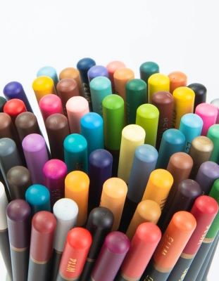 Карандаши цв. Deli 68102 Nuevo липа т.сер. корпус 48цв. мет.туб.