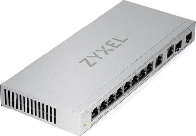 Коммутатор Zyxel XGS1010-12-ZZ0102F (L2) 8x1Гбит/с 2x2.5Гбит/с 2SFP+ неуправляемый