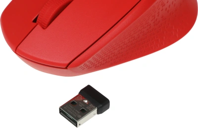 Мышь Logitech M280 красный оптическая 1000dpi беспров. USB 2but (910-004308)