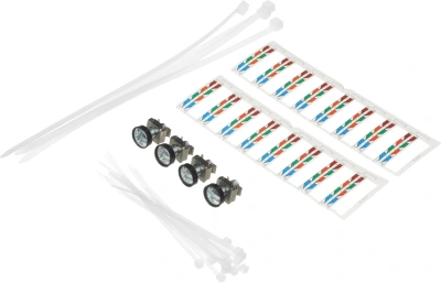 Патч-панель ITK PP24-1UC5ES-D05 19" 1U 24xRJ45 кат.5e STP