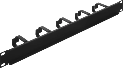 Кабельный органайзер горизонтальный Lanmaster TWT-ORG1U-5V односторонний кольца 1U шир.:19"