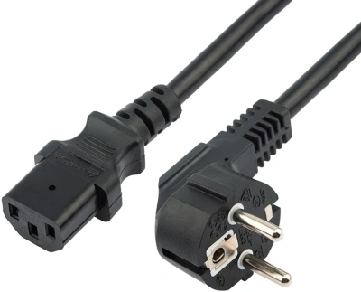 Шнур питания Rexant 11-1131 C13-Schuko проводник.:3x0.75мм2 1.8м 220В 3А черный