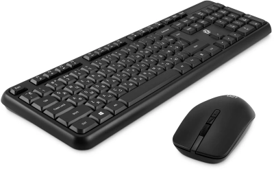 Клавиатура + мышь Оклик S277W клав:черный мышь:черный USB беспроводная Multimedia (2066172)