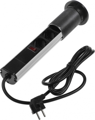 Сетевой разветвитель Premier 3R USB 1.8м (3 розетки) серый (коробка)