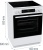 Плита Электрическая Gorenje GEC6C40WD белый стеклокерамика (без крышки)