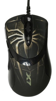 Мышь A4Tech Oscar Editor XL-747H коричневый/рисунок лазерная 3600dpi USB 6but (XL-747H (BROWN SPIDER))