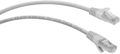 Патч-корд Cabeus PC-FTP-RJ45-CAT.5E-1.5M-LSZH F/UTP RJ-45 вил.-вилка RJ-45 кат.5E 1.5м серый LSZH