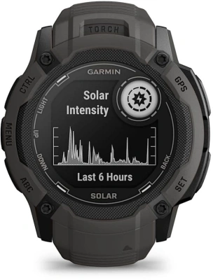 Смарт-часы Garmin Instinct 2X Solar 50мм 1" MIP корп.черный рем.черный (010-02805-00)