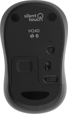 Мышь Logitech M240 Silent графитовый оптическая 4000dpi silent беспров. BT для ноутбука 2but (910-007078)